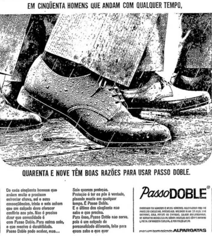 Sapato Passo Doble (Alpargatas) - 1965 - Propagandas Históricas | Propagandas Antigas