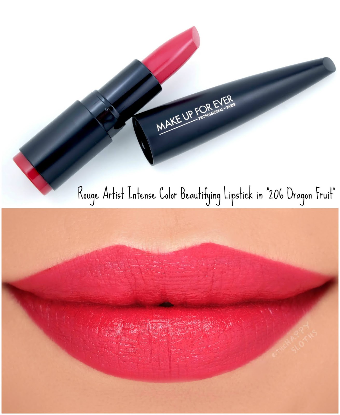 Make Up For Ever *NEW* Rouge Artist Lipstick Review and Swatches
