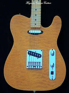 image Haywire Custom Single Cutaway guitar with quilt maple top