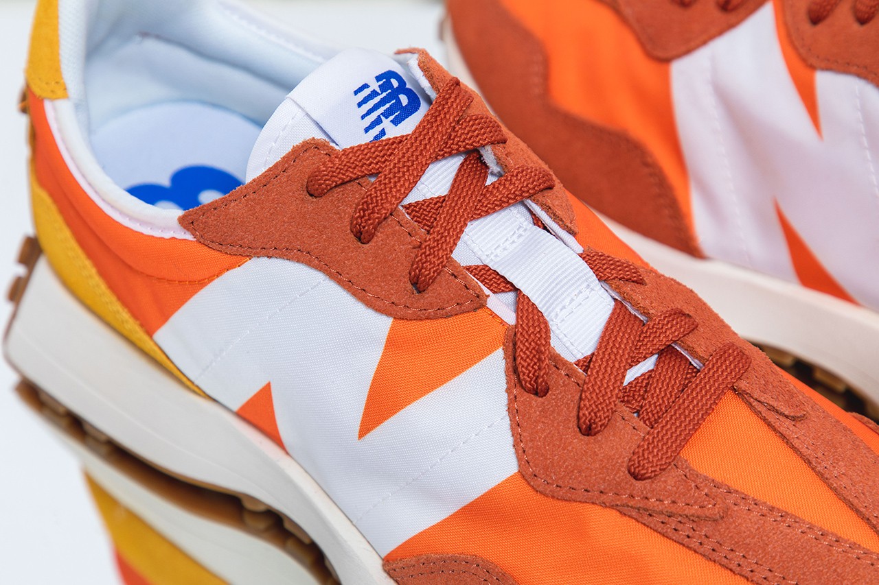 New Balance 327 Blue And Yellow 3 https hypebeast com image 2020 05 new balance 327 non split colors blue yellow orange white red navy closer look 3