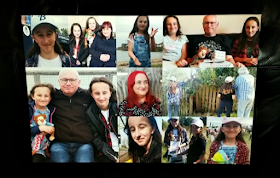My asda photo canvas with photos of my family