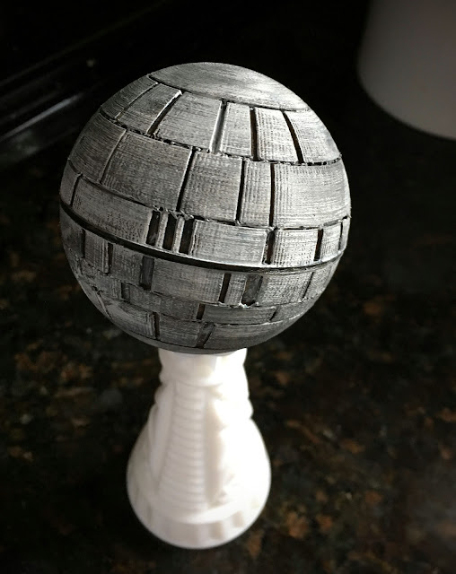 3D Printed Death Star via foobella.blogspot.com
