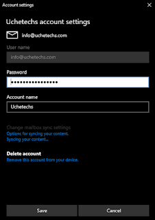 Remove mail account windows