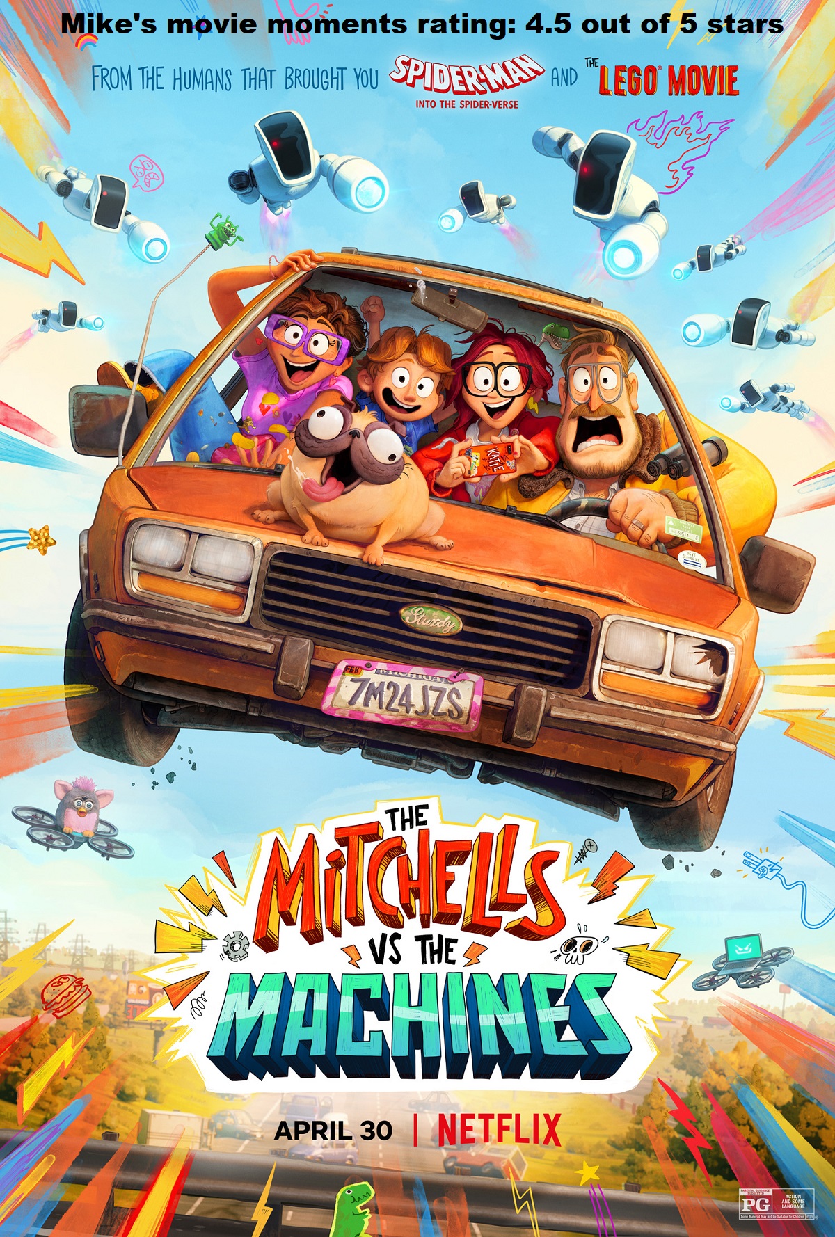 Mike's Movie Moments: The Mitchells vs. the Machines - Fun, Entertaining  and Enjoyable Computer Animated Movie with Lots of Funny and Emotional  Moments