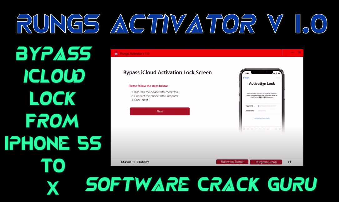 bypass icloud activation software free