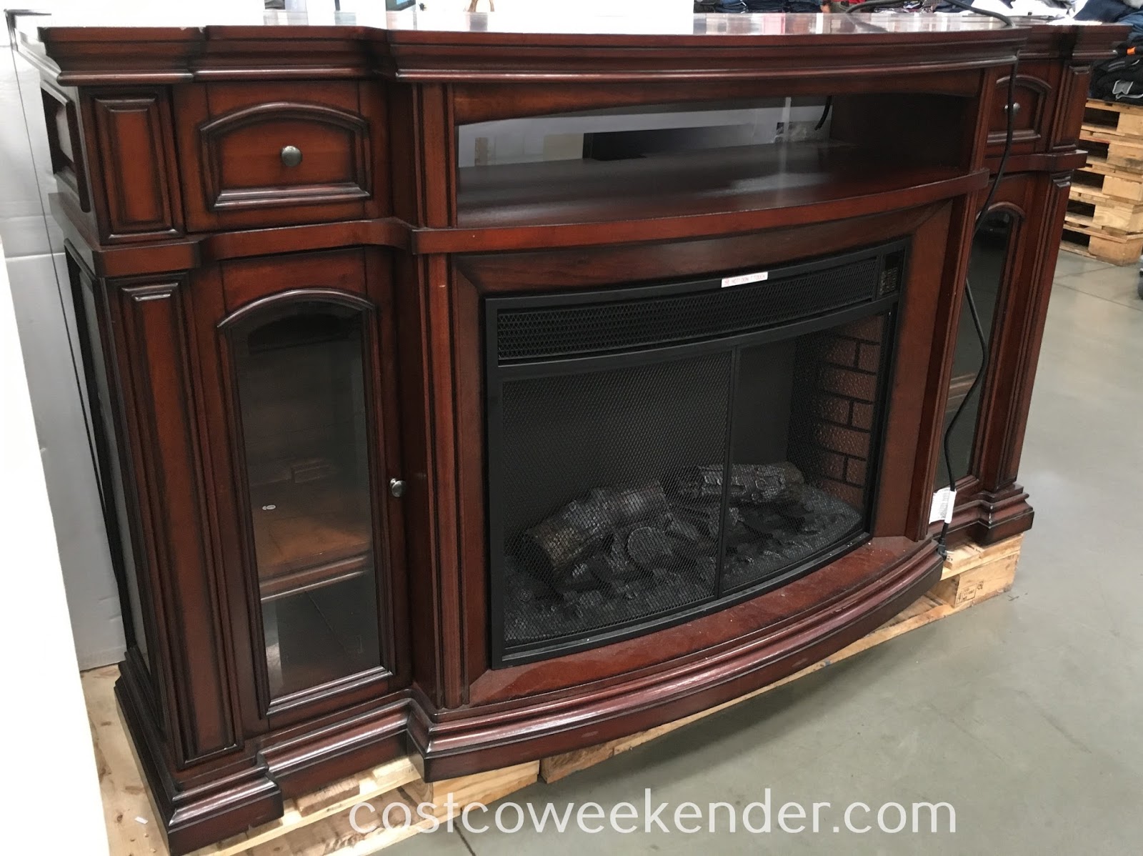Well Universal Electric Media Fireplace, Bayside Fireplace Media Console Costco