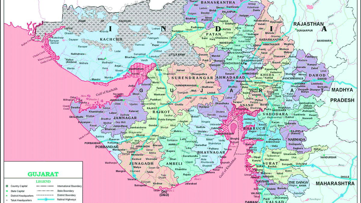Gujarat Map In Gujarati Pdf Download Gujarat,India,World Map Free Pdf : Blank For Primary Anual Exam