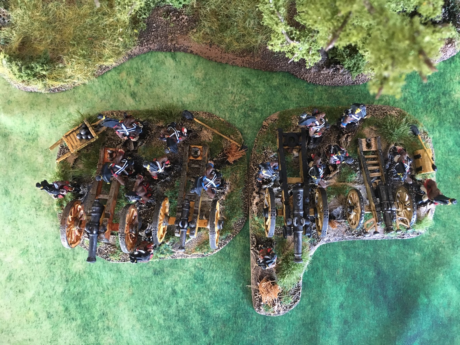 With Pyjamas through a whiff of grapeshot! Artillery complete and a