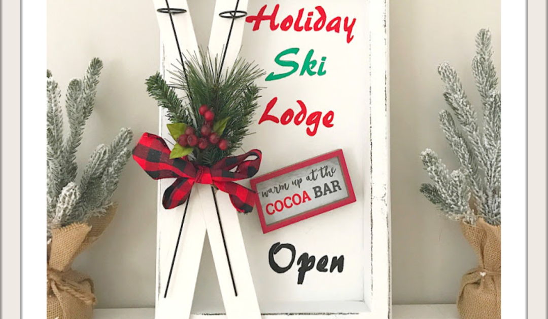 Our Hopeful Home: DIY Christmas Ski Lodge Wall Art