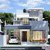 Cute modern home front view