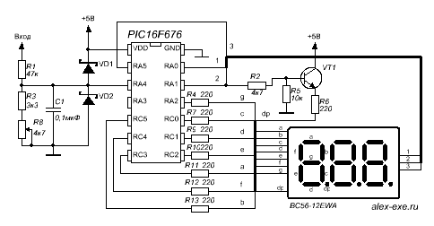 PIC16F676 mikrodenetleyici kullanarak voltmetre yapımı - Dijital ...