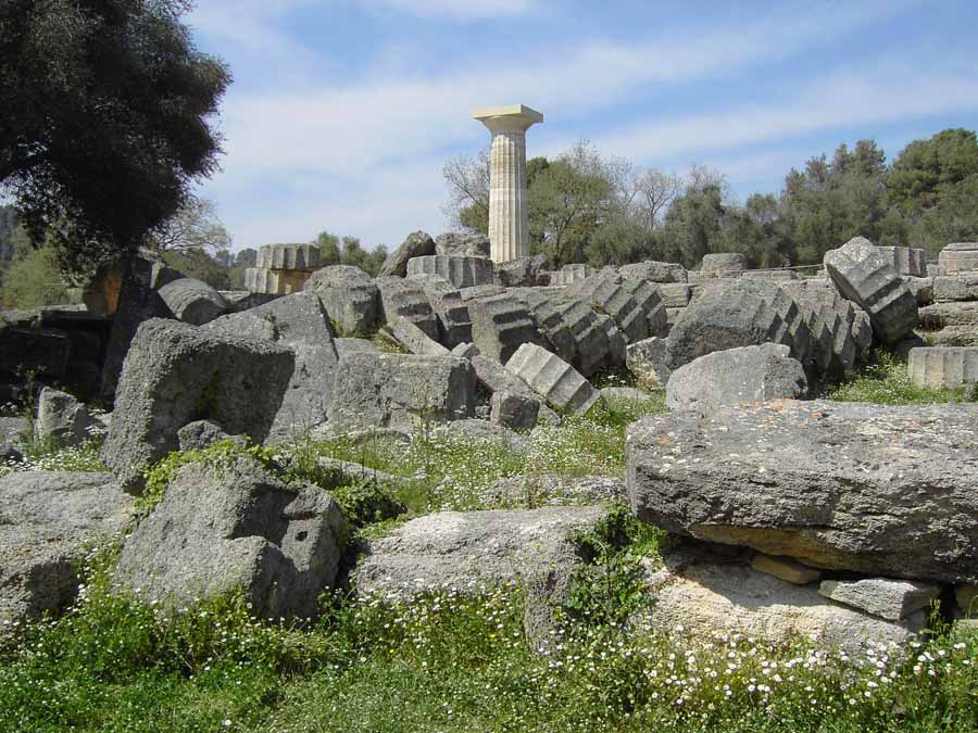 LAS SIETE MARAVILLAS DEL MUNDO ANTIGUO ESTATUA DE ZEUS EN OLIMPIA
