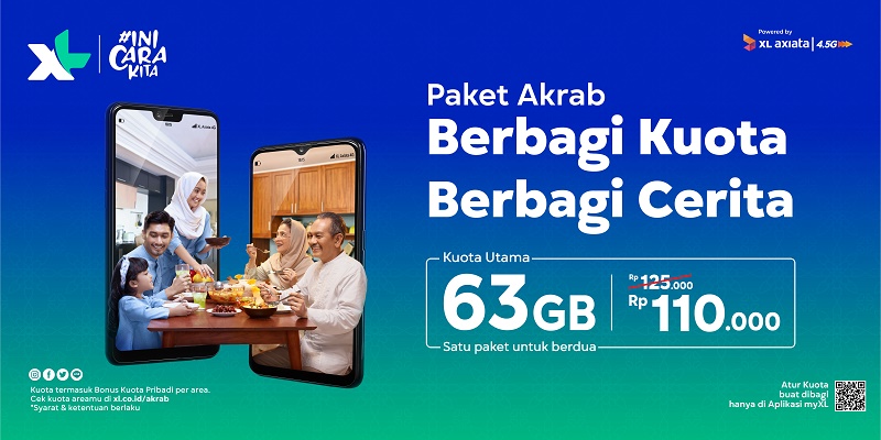 Sambut Ramadan XL Axiata Luncurkan Paket Keluarga ‘AKRAB’ #BersamaJadiLebihBaik