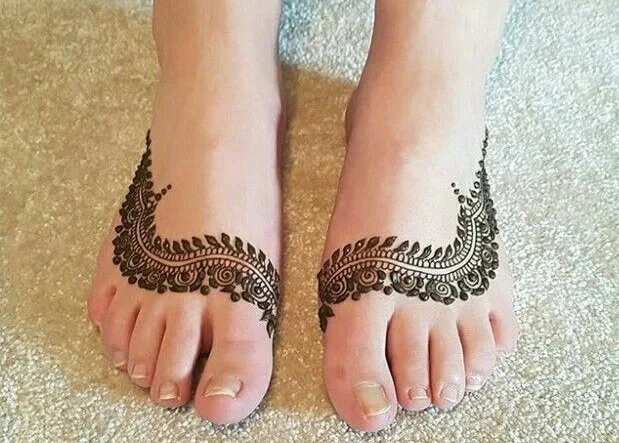 New Mehndi Designs – Beautiful Foot Mehndi Designs # i170