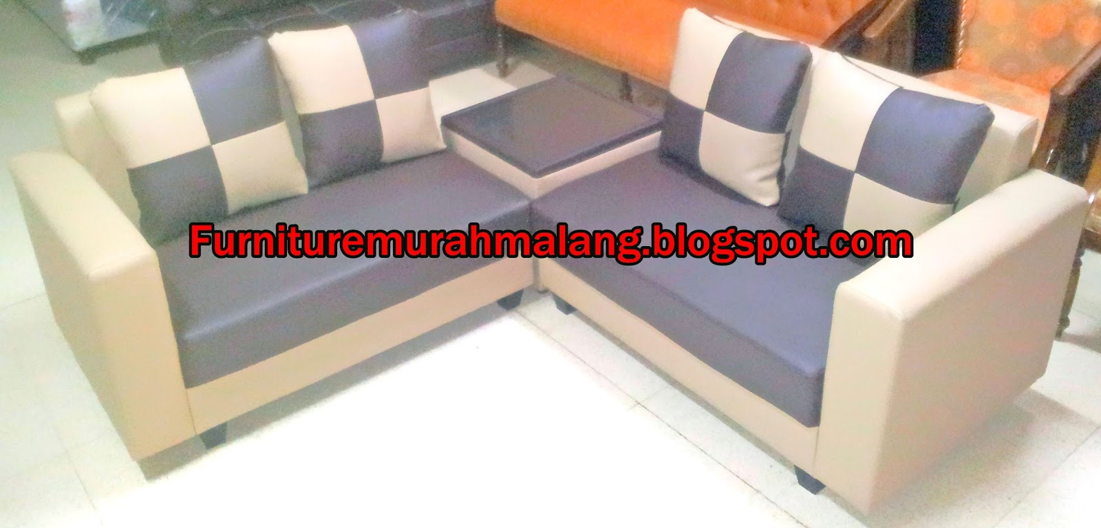 furniture murah malang: Sofa Minimalis type 2.2 meja pojok + Bantal