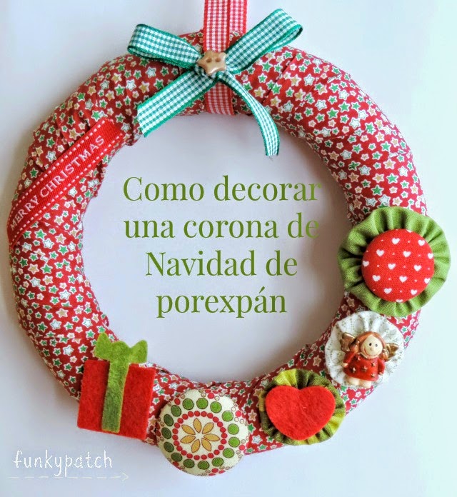 Tutorial: cómo decorar una corona Navidad de porexpán