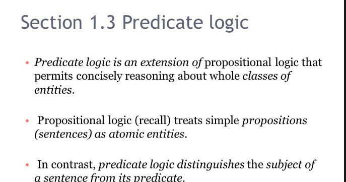 Discrete Mathematics - Predicate Logic | My skill