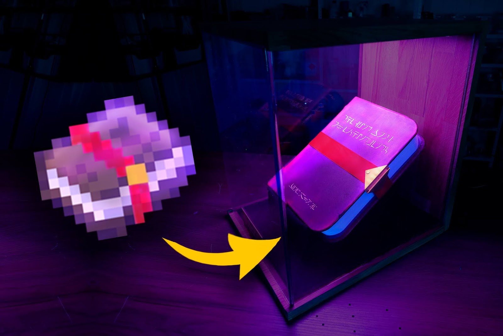 Made an Enchanted Minecraft Book in Real Life!(50 Pics) Hide Out Now