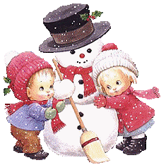 snowman-and-children-gif-kardan-adam-vecocuklar.gif