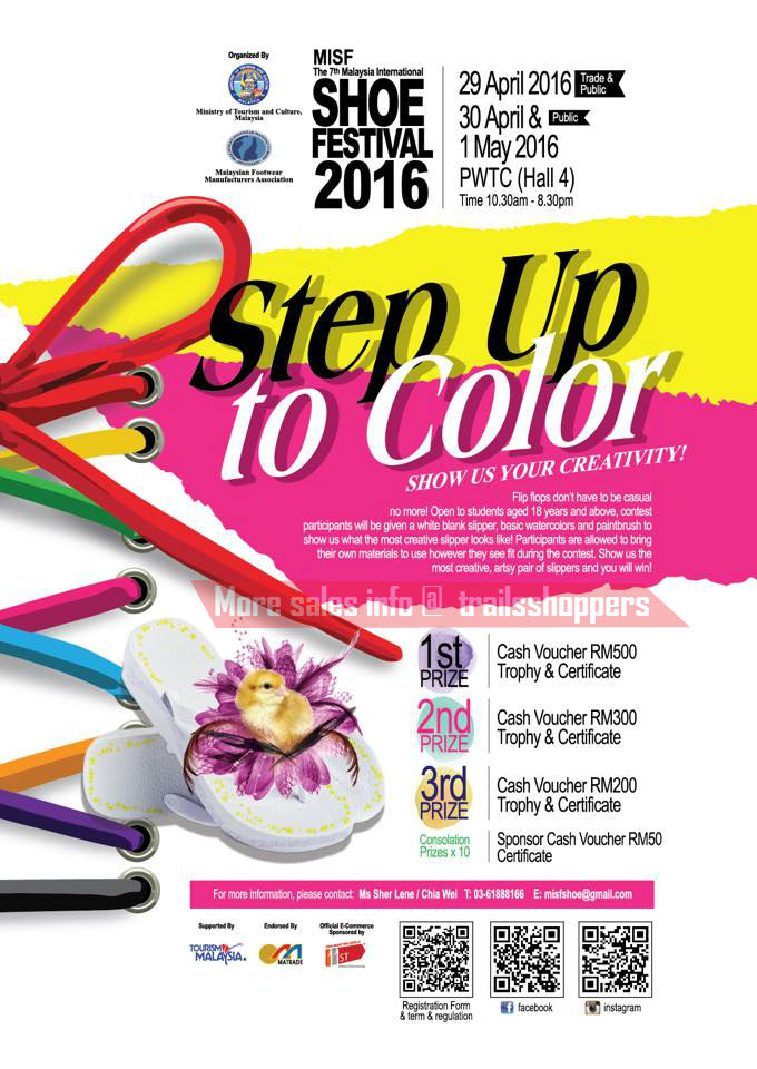 MISF Malaysia International Shoe Festival 2016 29 April to 1 May