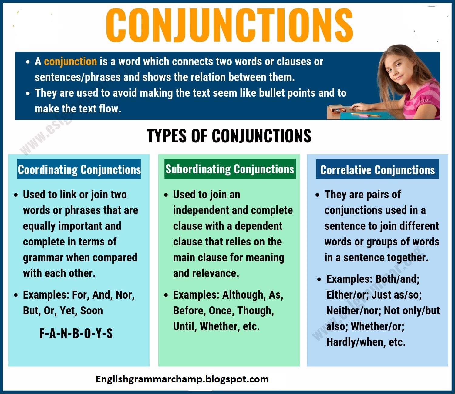 What Is A Conjunction 3rd Grade