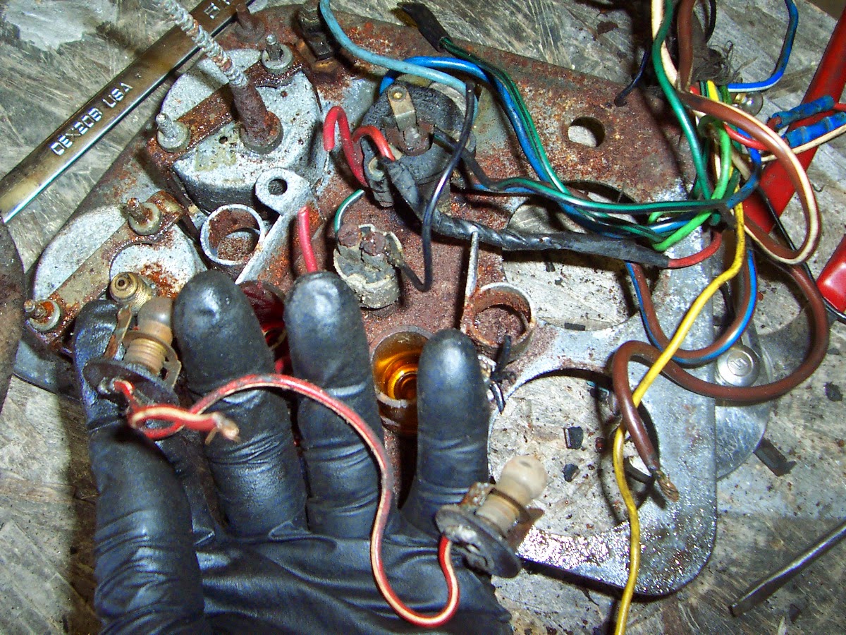 Eric's Garage TR3A Retrofitted Jaeger Tachometer