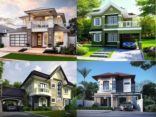 When building a house, it is not easy to choose between a one or two storey home. Size is considered to be the most important deciding factor in building a house. If you don't have enough space for a one story home and you just have a small block, you can build it up.  A two storey on a narrow or smaller block of land has a variety of benefits, including increased room for a sizeable backyard. A double storey house does not necessarily cost twice as much as a single storey house. In fact, adding a second storey usually, adds another 15-30% to the total cost. If you are looking for design of two storey house, here are 100 photos to inspired you to work hard and build your own dream house.