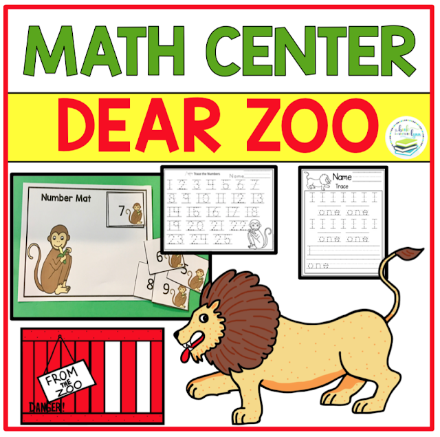 DEAR ZOO MATH CENTER MAT Book Units by Lynn
