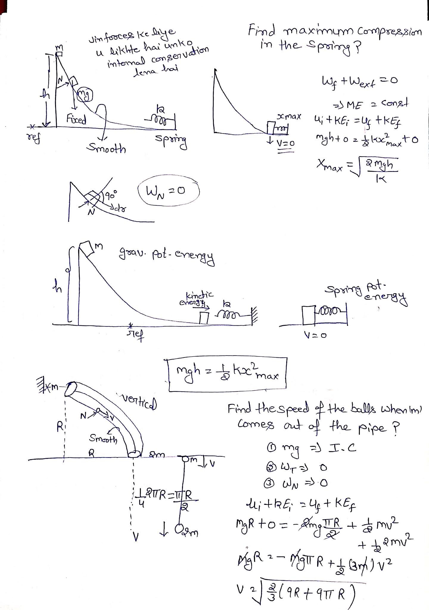 Work energy and power notes - Studypur
