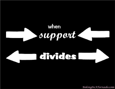 Going black raises a dark cloud. When Support Divides | Graphic property of www.BakingInATornado.com | #women #support