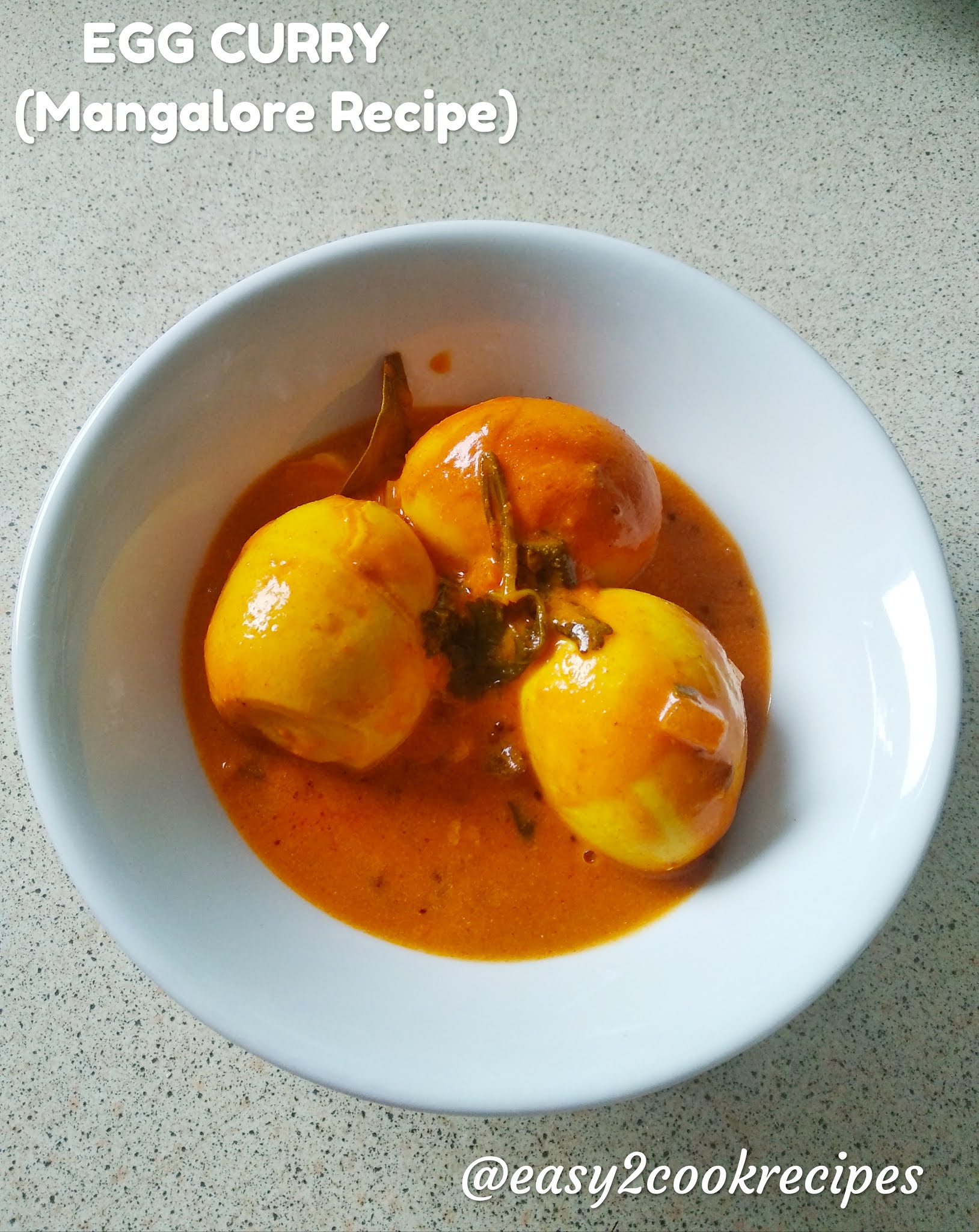 EASY2COOK RECIPES EGG CURRY MANGALORE STYLE