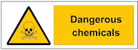 Dangerous chemicals sign