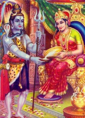 Goddess Annapurna and Shiva