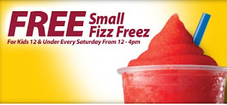 Free Fizz Freez for Kids at Thorntons Stores on Saturdays