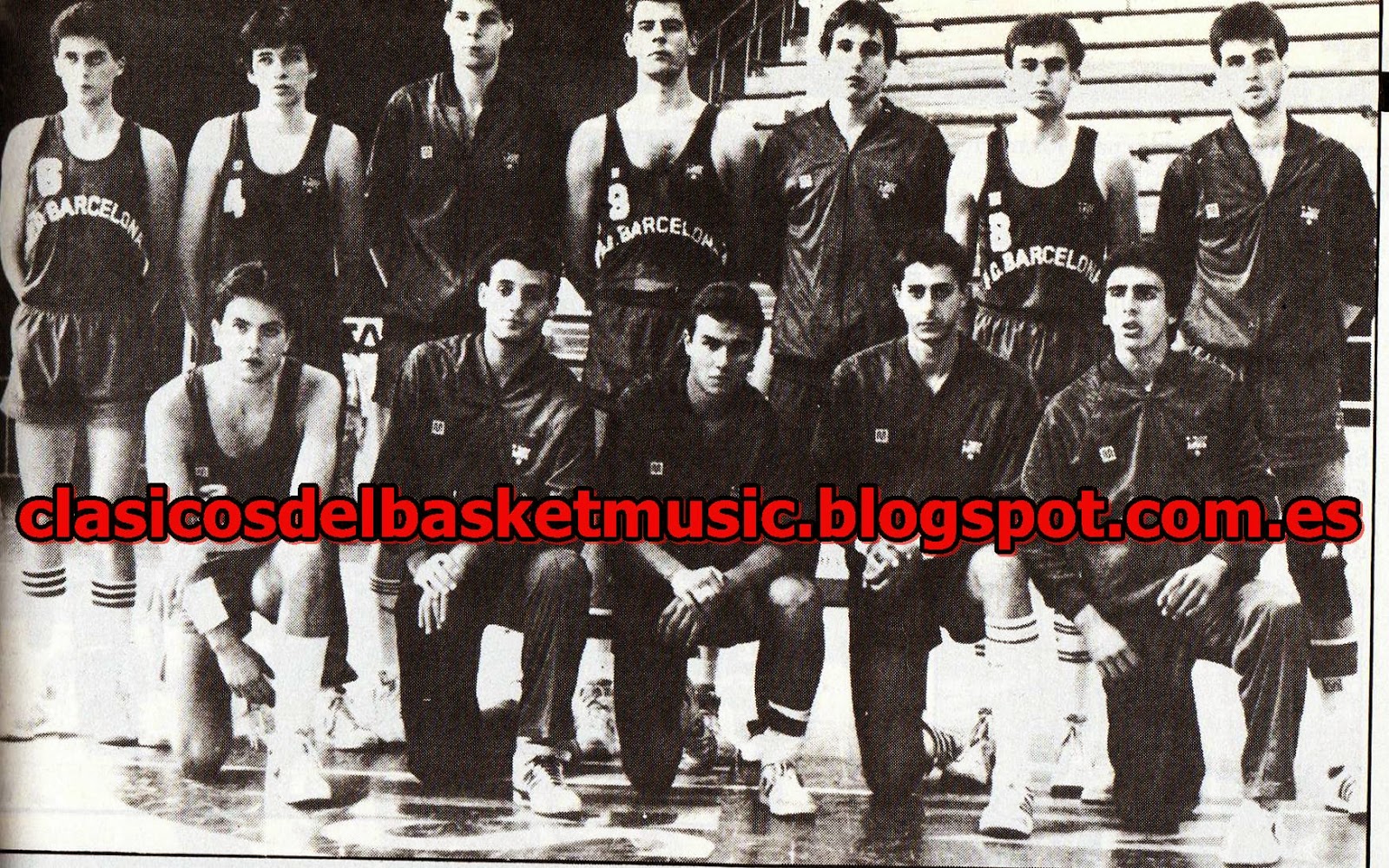 CLASICOS DEL BASKET AND MUSIC F.C.BARCELONA CAMPEON ESPAÑA JUNIOR 1986