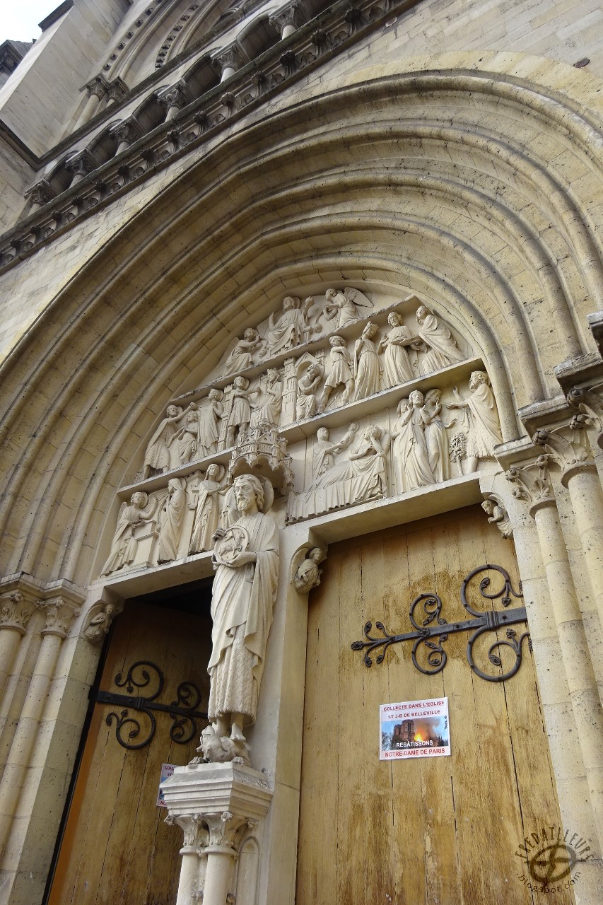 Fred ailleurs Paris Saint JeanBaptiste de Belleville, une église gothique du XIXe siècle