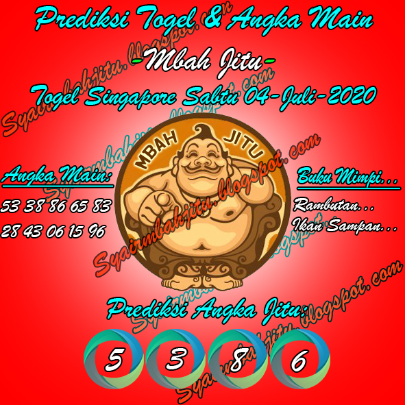 Syair Mbah Jitu Togel SGP Minggu 05 Juli 2020 SYAIR MBAH JITU