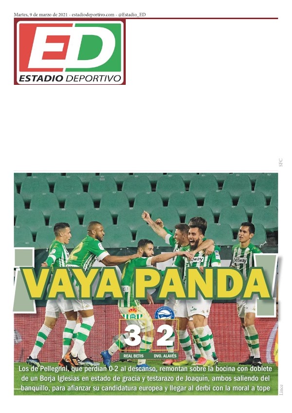 Betis, Estadio Deportivo: "Vaya Panda"