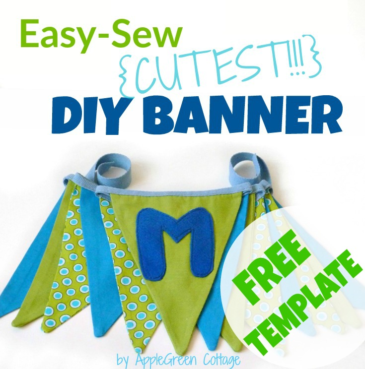 Bunting Banner Tutorial And Free PDF Template