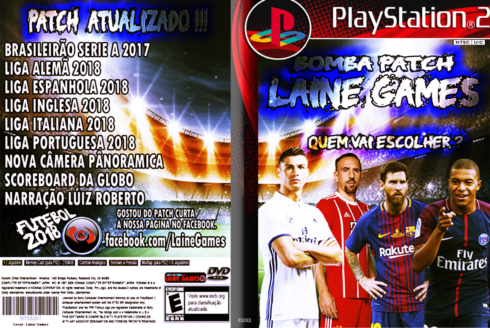 Futebol ps2 atualizado fevereiro 2018 iso