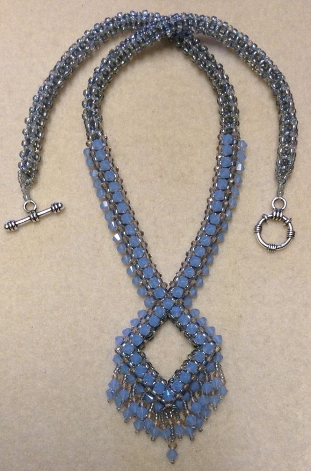Beaded Diamond Rope Necklace Tutorial / The Beading Gem