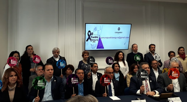 Coparmex lanza la campaña #PorUnaPueblaSegura