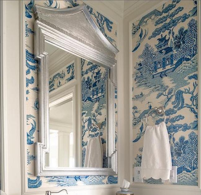 Chinoiserie Chic The Blue and White Powder Room