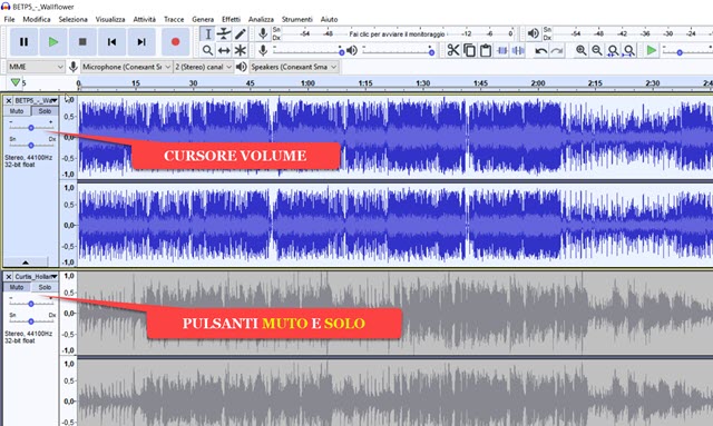 audacity-interfaccia audacity-interfaccia