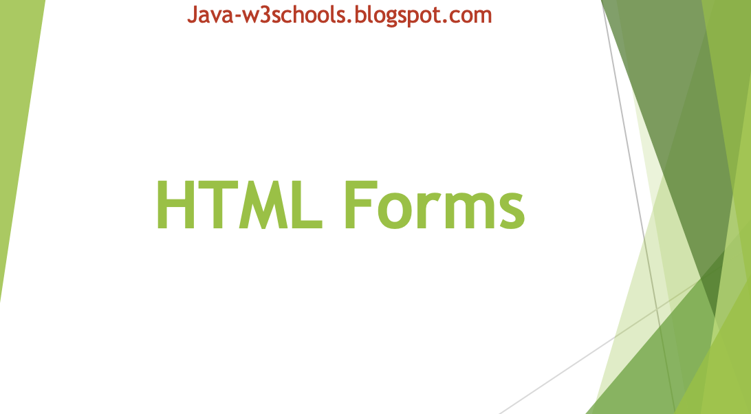 HTML Forms Tag Examples