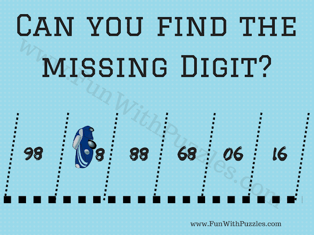 Can you find the missing digit? 98 ?8 88 68 06 16