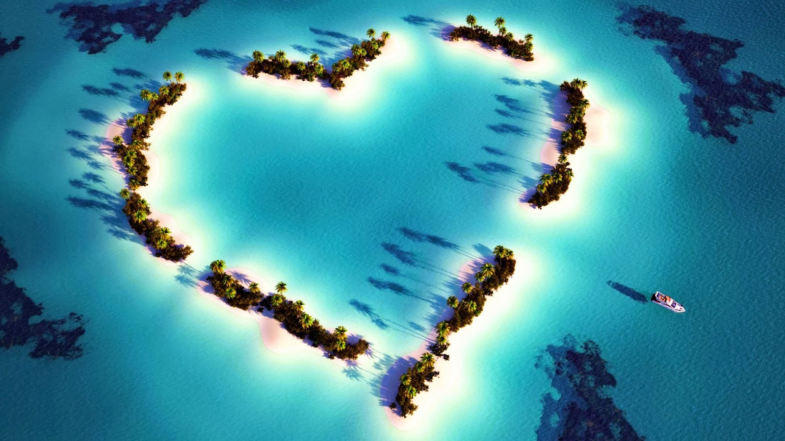 Corazón en la playa - Fondos de Pantalla HD - Wallpapers HD