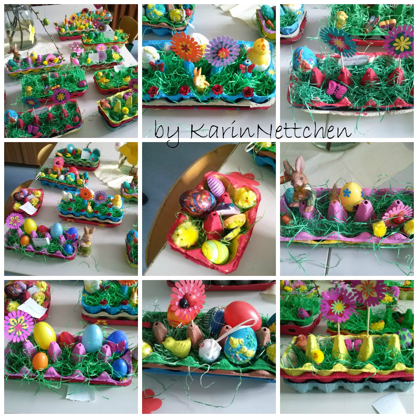  KarinNettchen: Osterbasteln mit Kinder Bildidee 