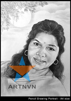 Top Best Professional Photo Portrait Pencil Drawing Graphite Charcoal Sketch Artist in Hyderabad Telangana INDIA