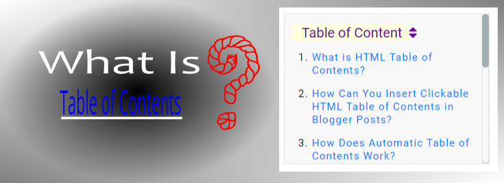 what is html automatic table of contents what is html automatic table of contents